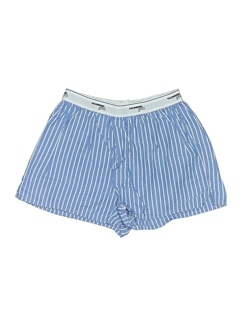 Homme girls Blue Striped Boxer Shorts
